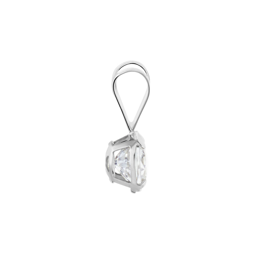 Pendentif Mabila Or Blanc Oxyde De Zirconium