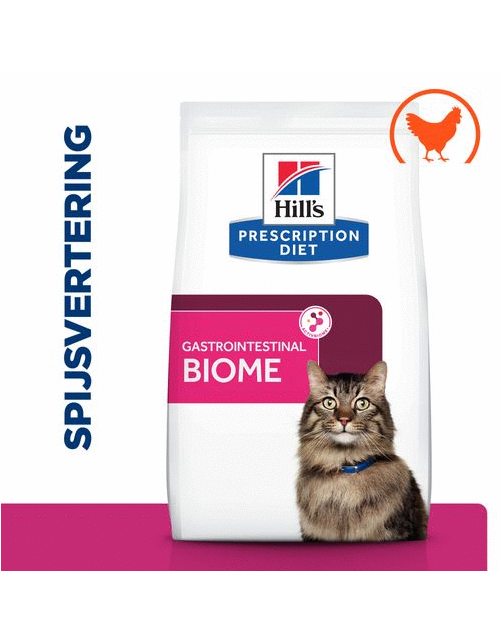 Hill's Prescription Diet Gastrointestinal Biome Digestive+ Fibre Care Zak - Kattenvoer - Kip 3 kg