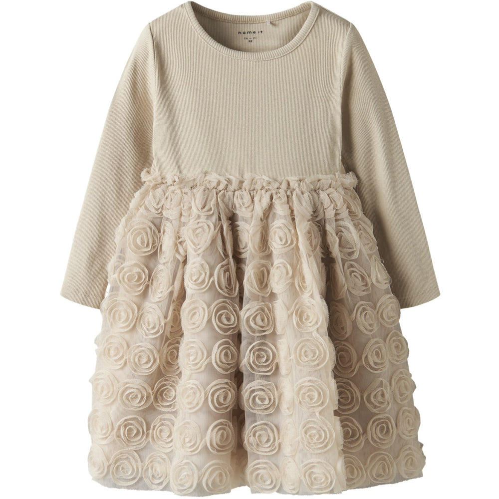 Køb Name It Cement Nmfsykia Tulle Ls Dress