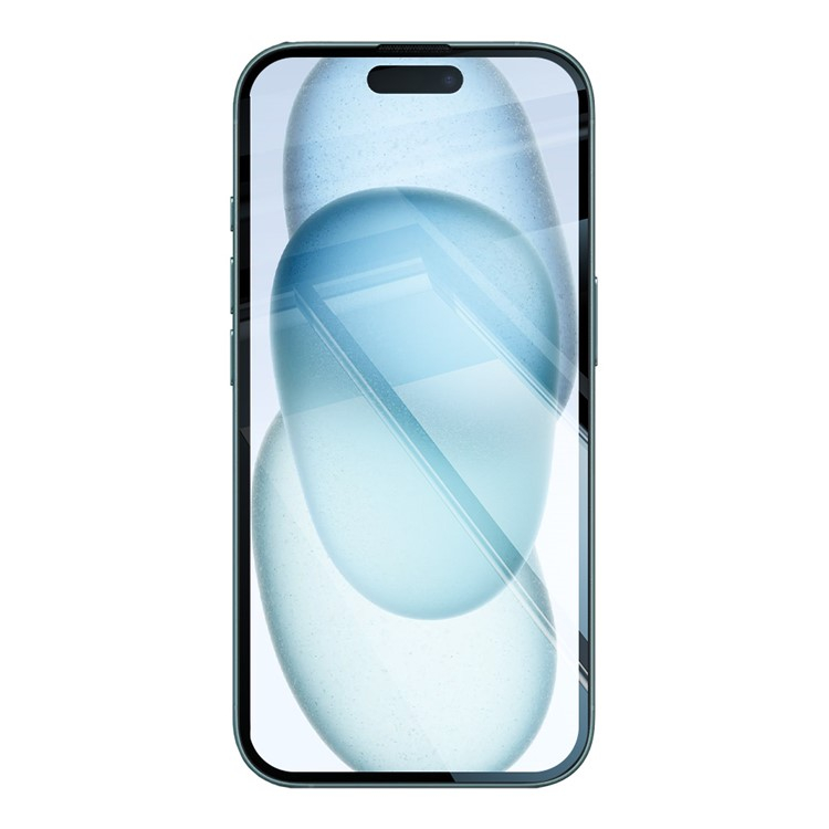 iPhone 15 Gummi Case Hülle mit Panzer Glas Displayschutz Case Friendly   Montagerahmen