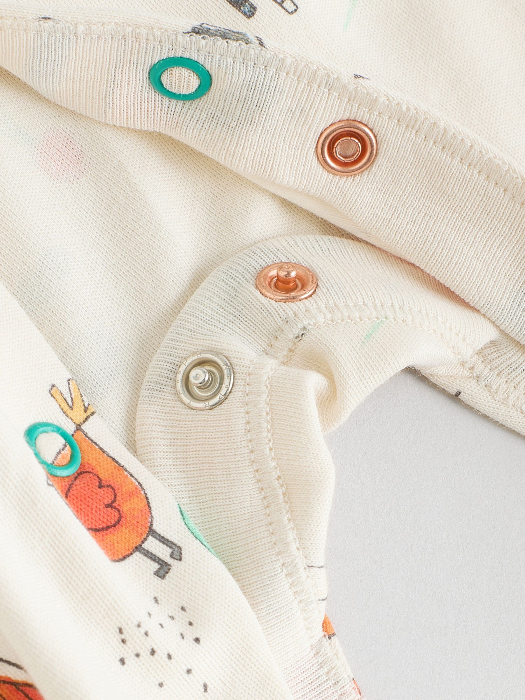 Blauw - Geborduurde babypyjama's 3 stuks (0-2jaar)