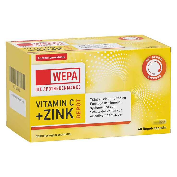 Wepa Vitamin C + Zink Kapseln, 60 St