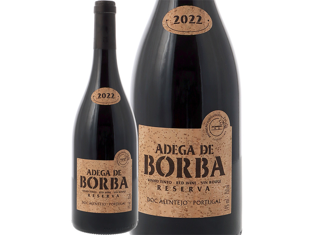 VINHO TINTO ADEGA BORBA RÓTULO CORTIÇA ALENTEJO 0.75L