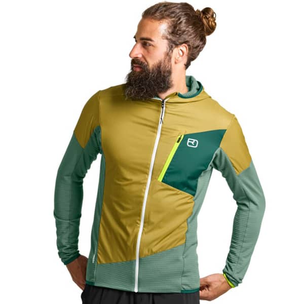 Veste polaire randonnée ORTOVOX LADIZ HYBRID JACKET ARCTIC GREY
