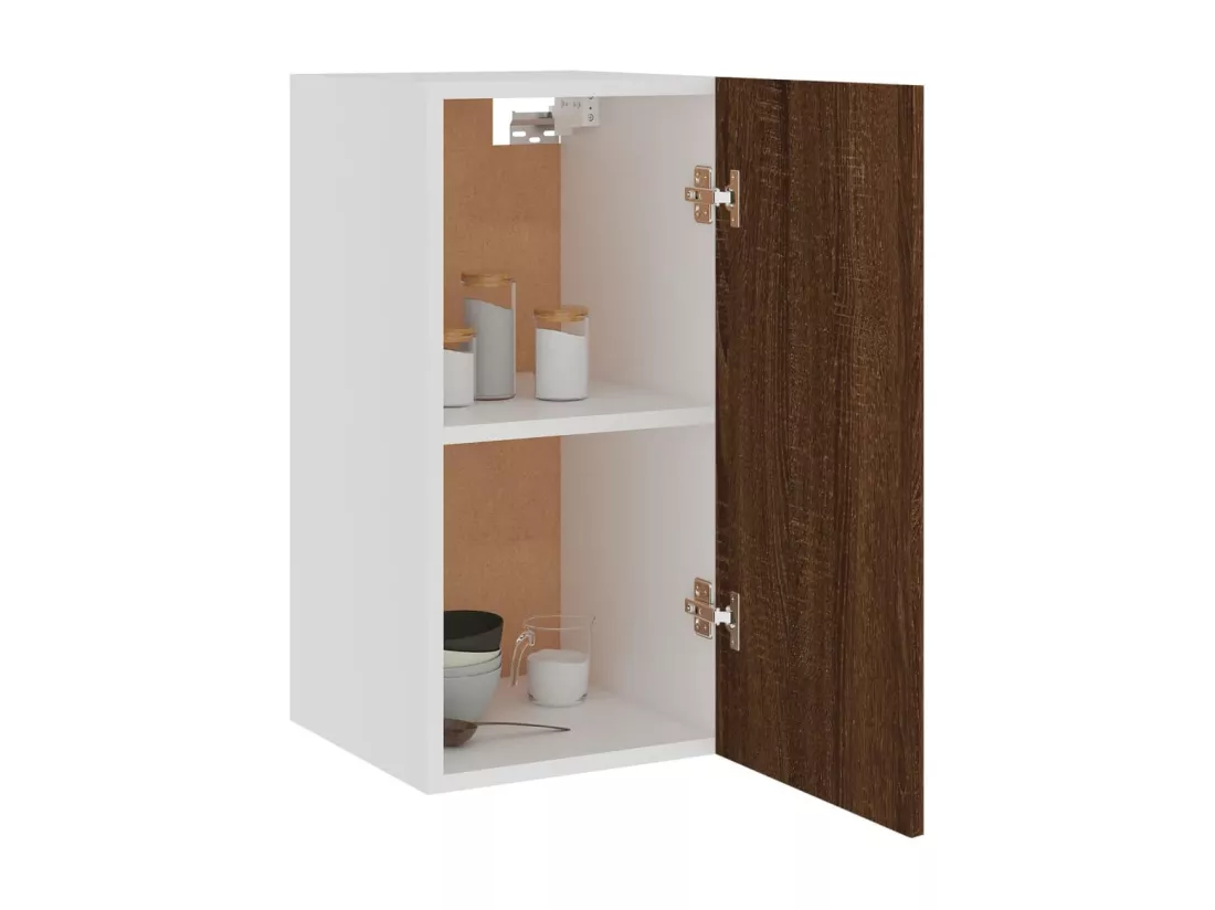 Armoire suspendue Chêne marron 29,5x31x60 cm Bois d'ingénierie