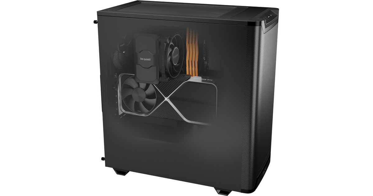 be quiet!PURE BASE 501 Airflow midi tower behuizing  (Zwart | 2x USB-A | 1x USB-C)