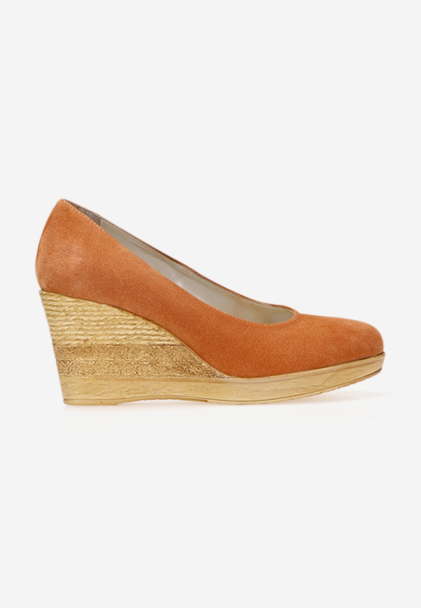 Chaussures à plateforme orange V5 Zola