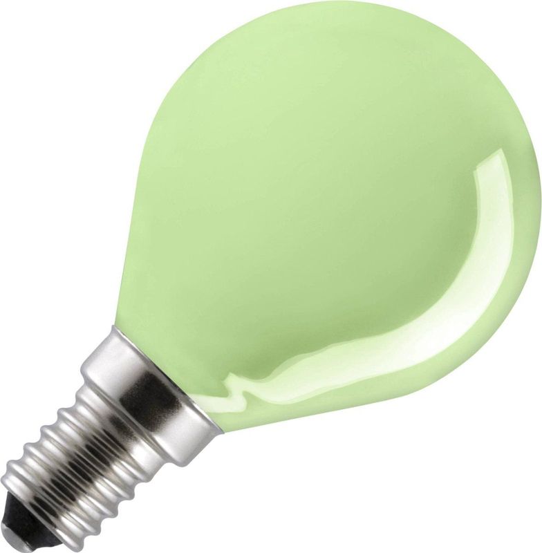 Schiefer - 419951457 - E14 Kogel Gloeilamp - Groen - 25W - Dimbaar