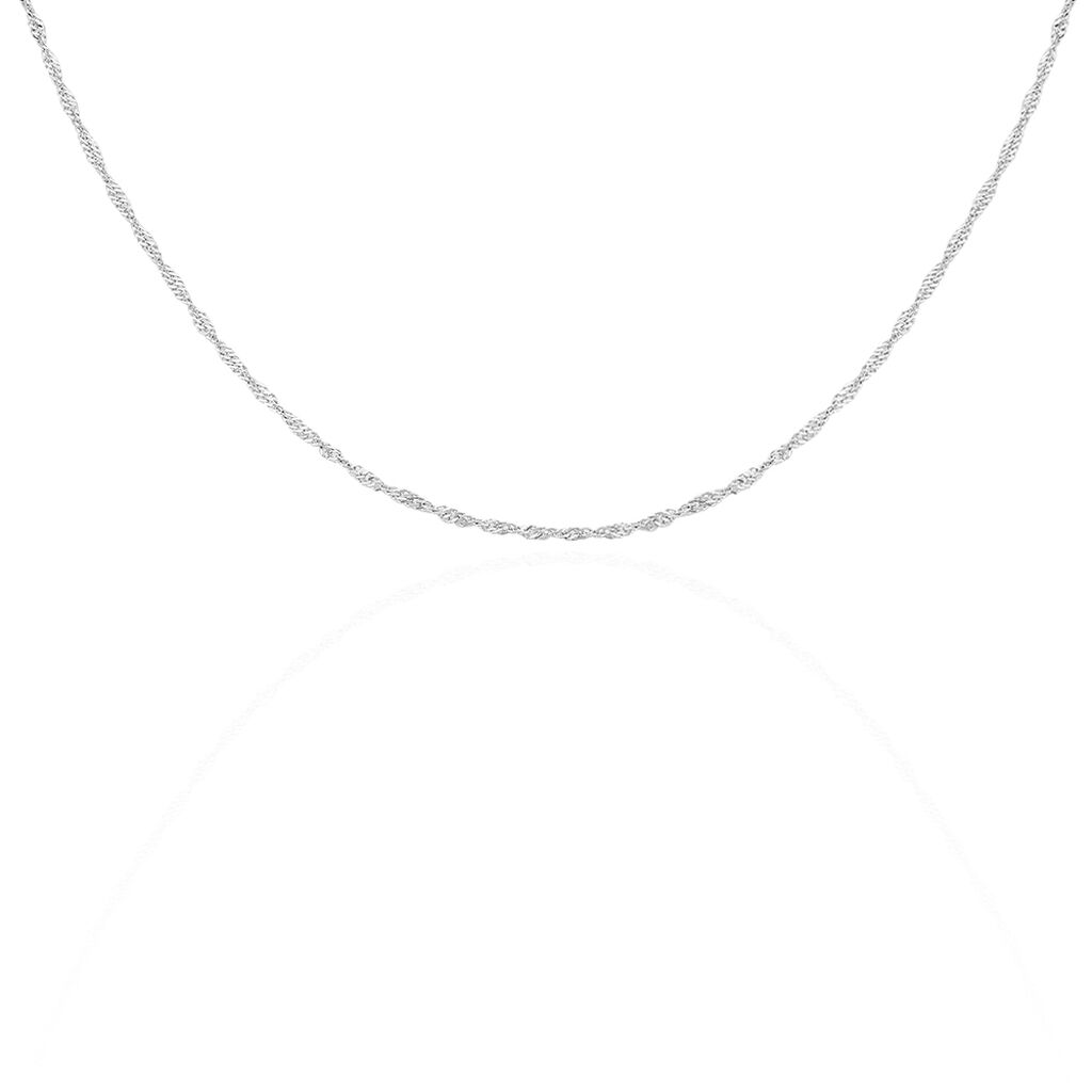 Chaîne Shanone Argent Blanc