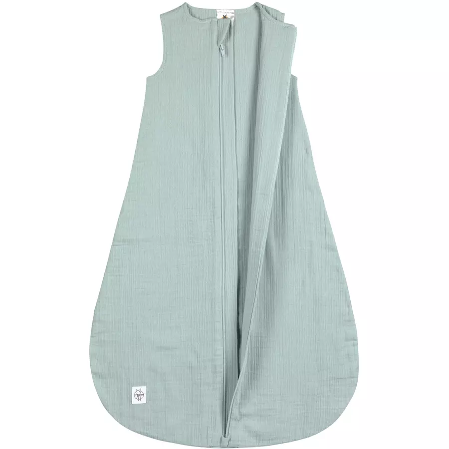 LÄSSIG Sommerschlafsack Musselin Silbergrau