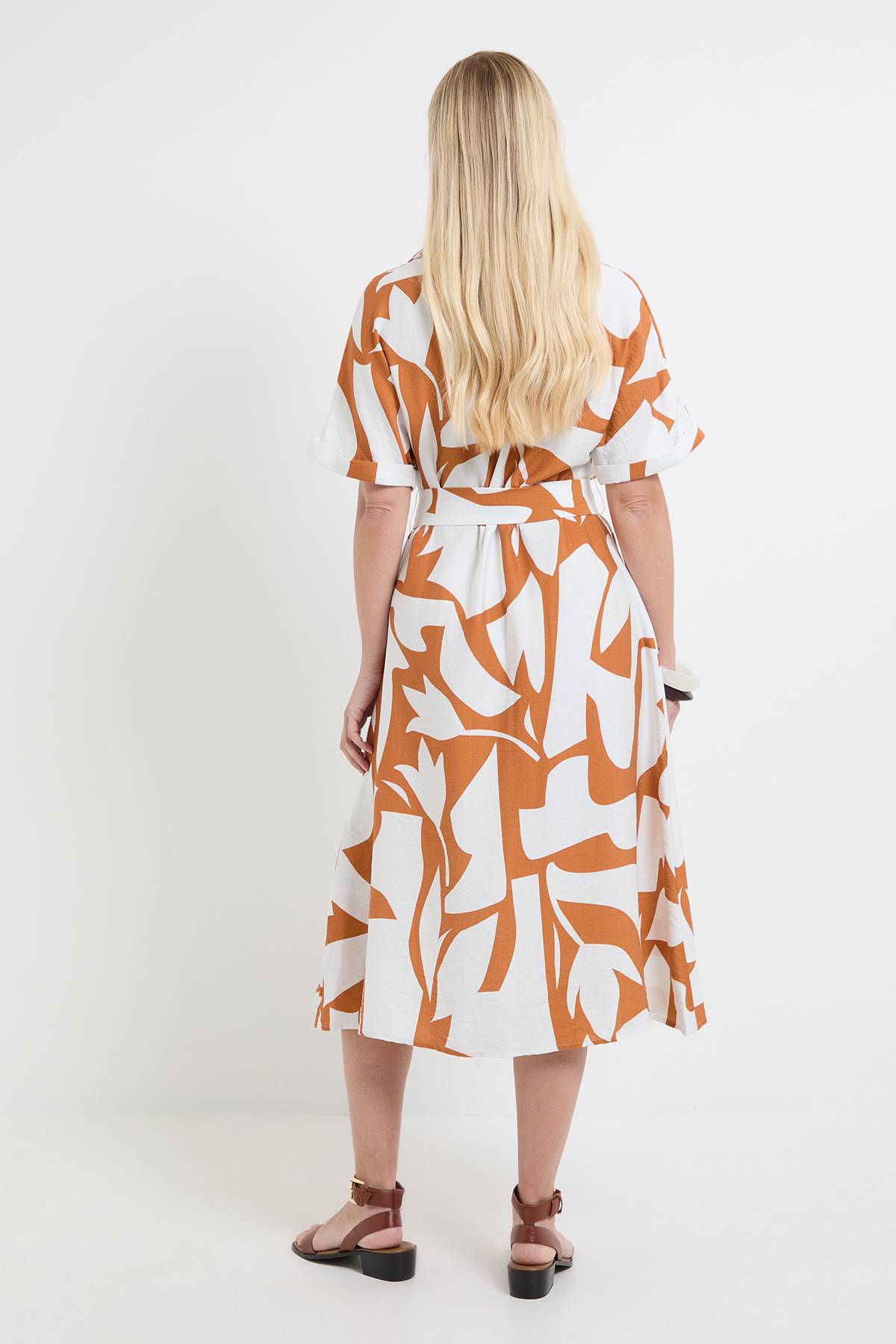 Wallis Robe Chemise À Manches Courtes Motif Abstrait Petite