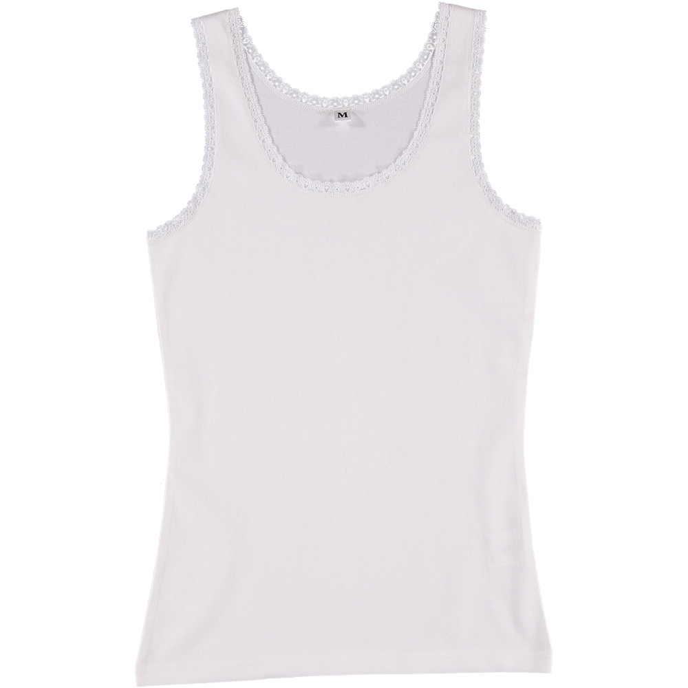 Dames singlet  Stretch Wit kopen? Goed en goedkoop