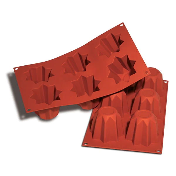 Moule 6 mini-pandoro en silicone Silikomart