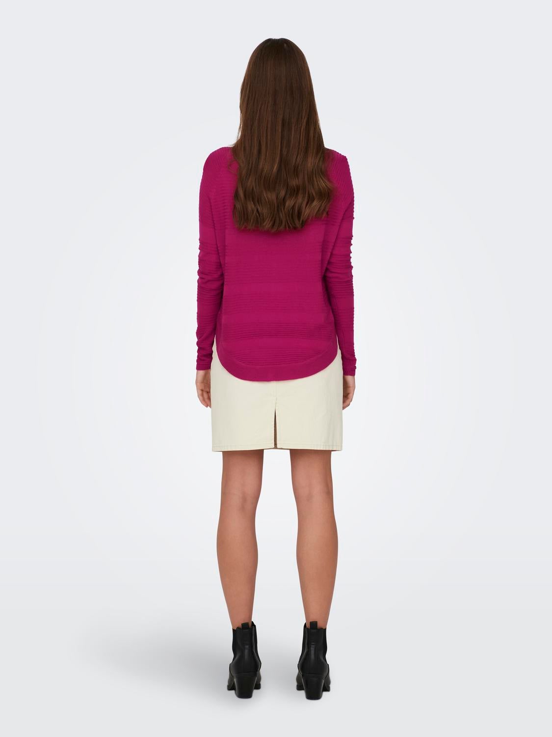 ONLCAVIAR Strickpullover Cerise