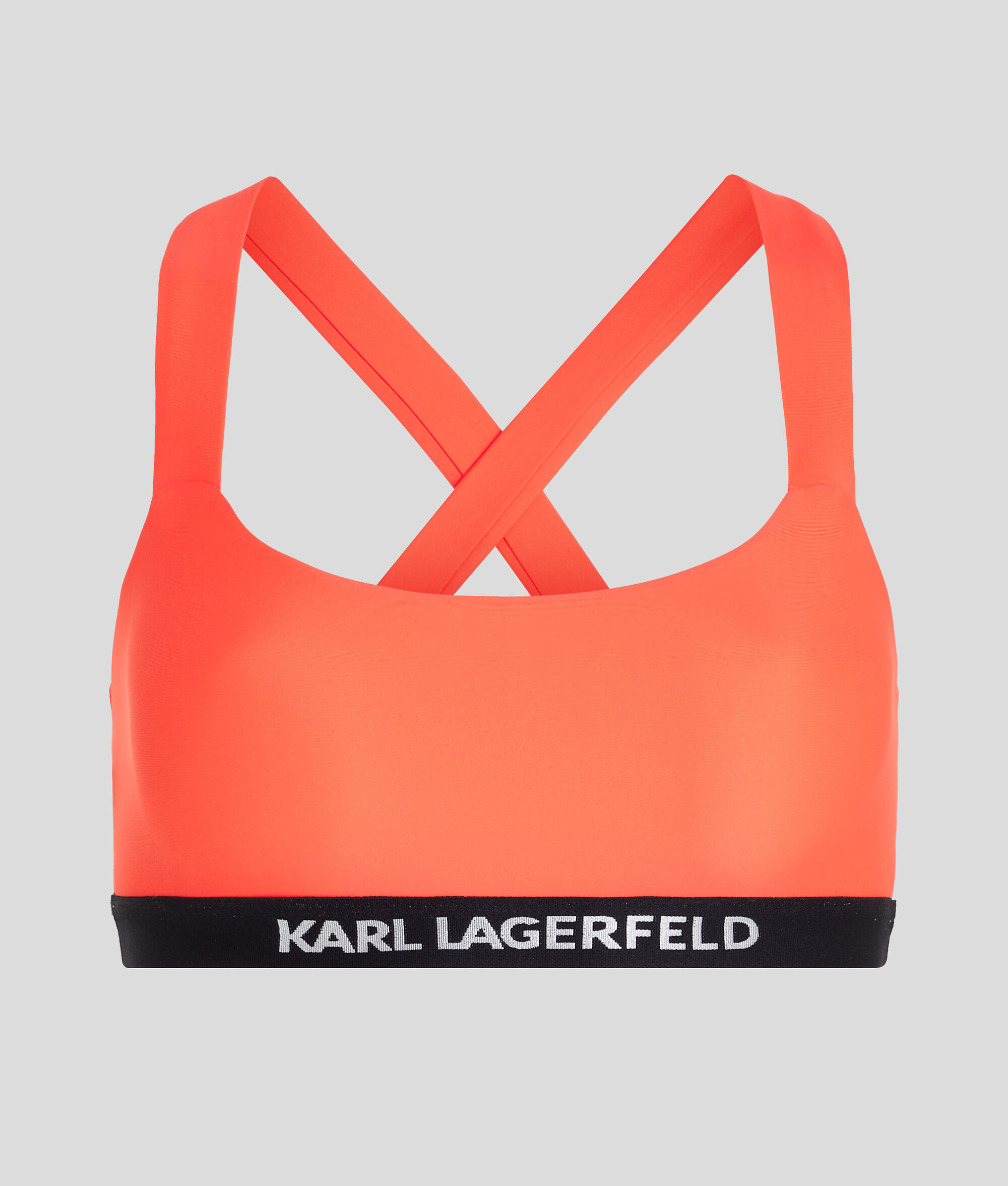 HAUT DE BIKINI CROISÉ AVEC LOGO KARL