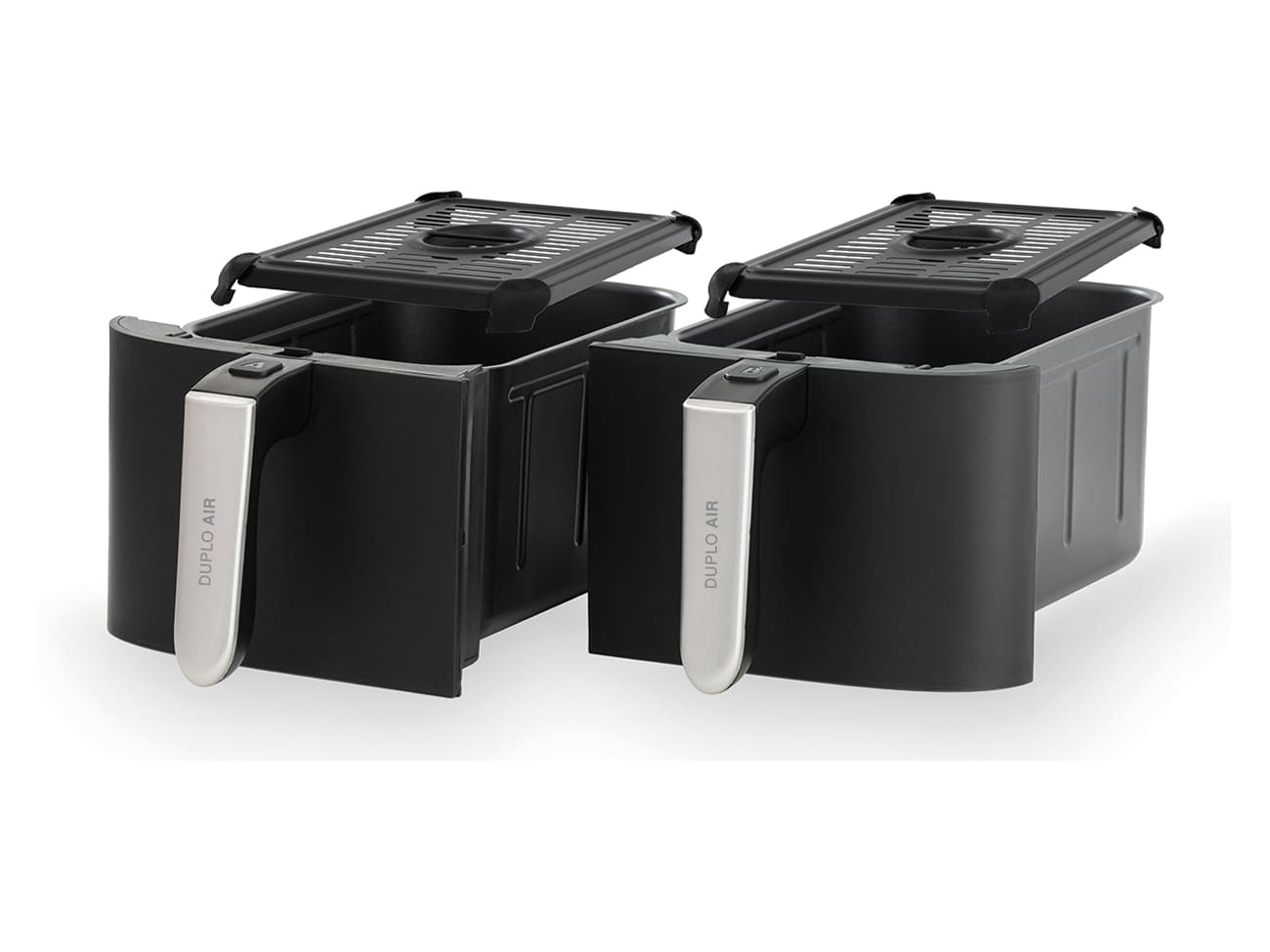 Friteuse sans huile électrique Airfryer - double compartiment - 2 x 4.5 Litres - Lacor