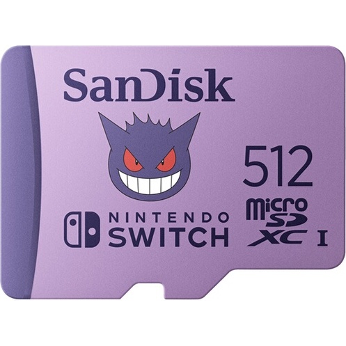 Carte mémoire micro SD Sandisk Nintendo Switch System Pokemon 512Go