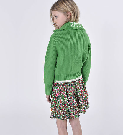 Zadig & Voltaire Nederdel - Lime m. Blomster
