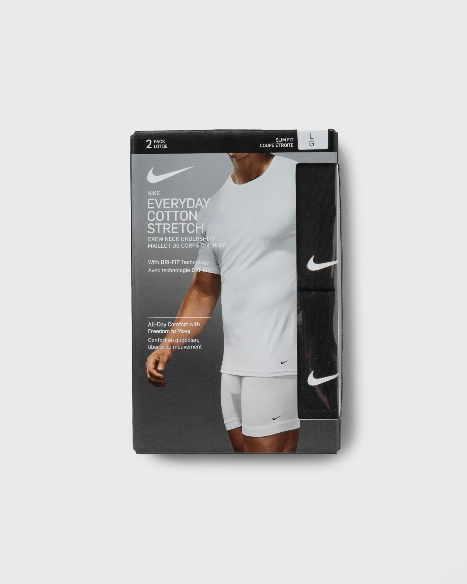 Nike EVERYDAY COTTON STRETCH CREWNECK TEE 2-PACK