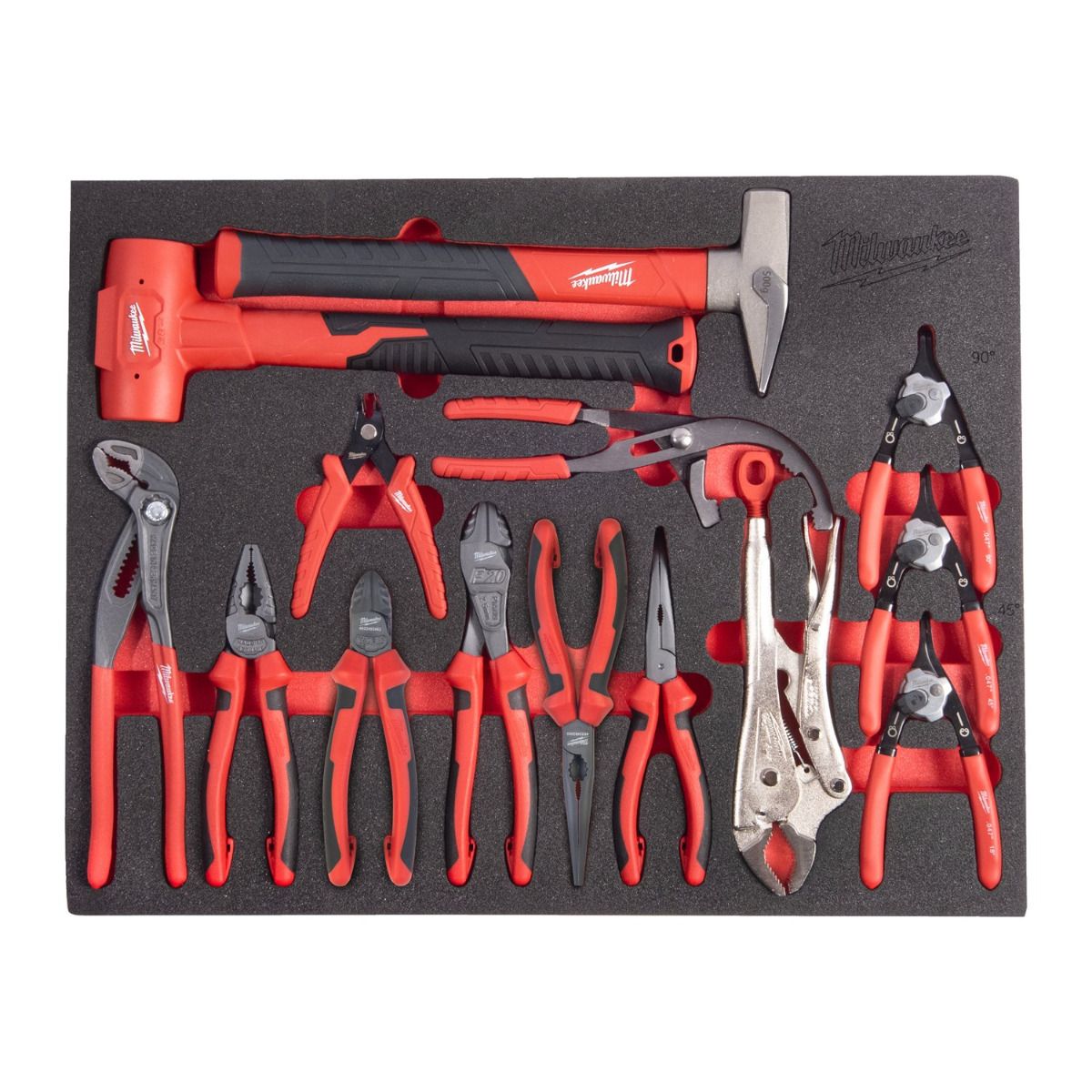 Milwaukee TOOLGUARD™ Gevulde stalen gereedschapswagen rood 78cm automotive 337-delig - 4932500753