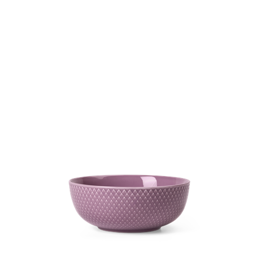 Lyngby Porcelæn Rhombe Color Skål, Lilla, Ø15,5 cm
