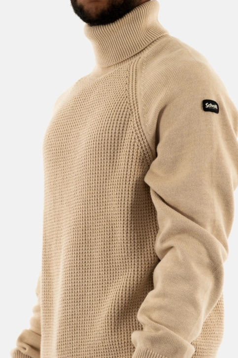 Pull hiver schott pldustin2 lt.beige