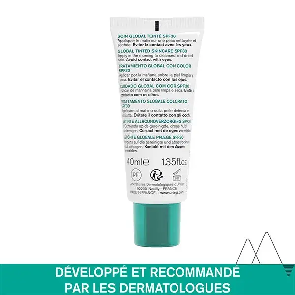 Uriage Hyséac 3-Regular Cuidado Global com Cor FPS 30 40ml