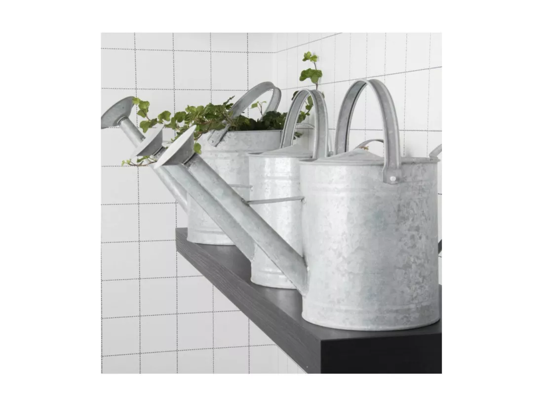 Arrosoir 8,75 L - L 24 x l 55,5 x H 30,5 cm - Zinc Patiné
