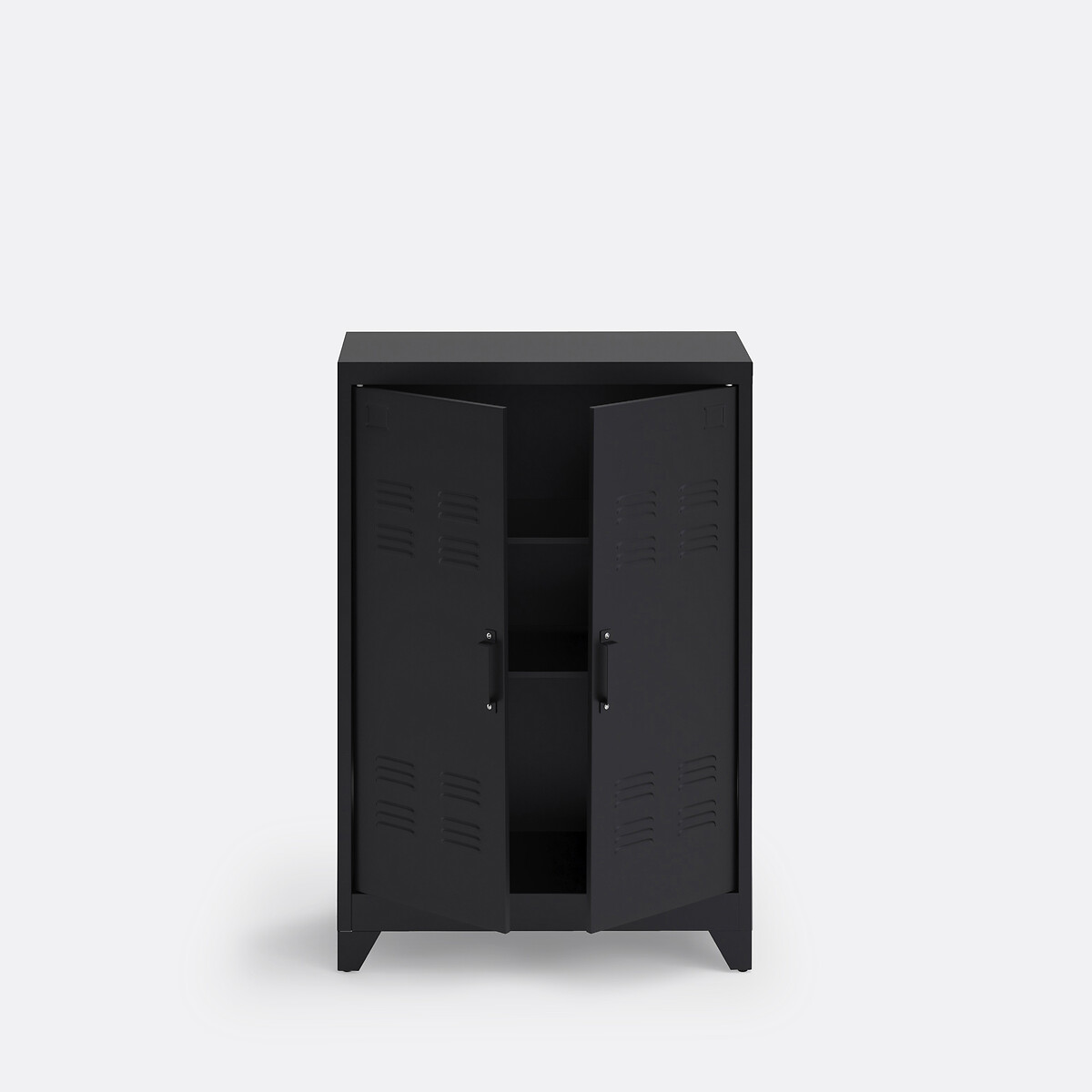 LA REDOUTE INTERIEURS<br>Armário baixo de metal, 2 portas, Hiba