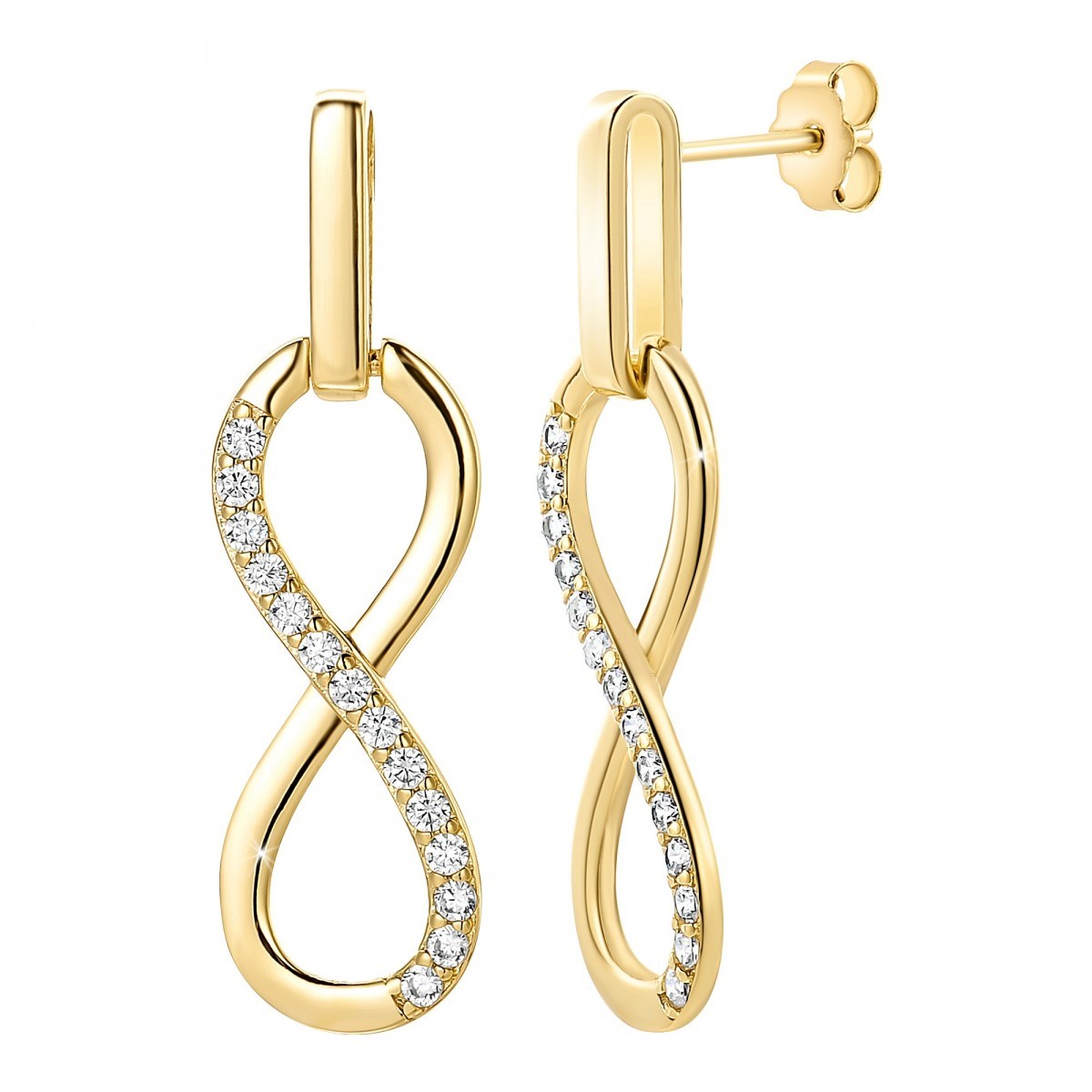 Boucles d'oreilles infini par SC Bohème