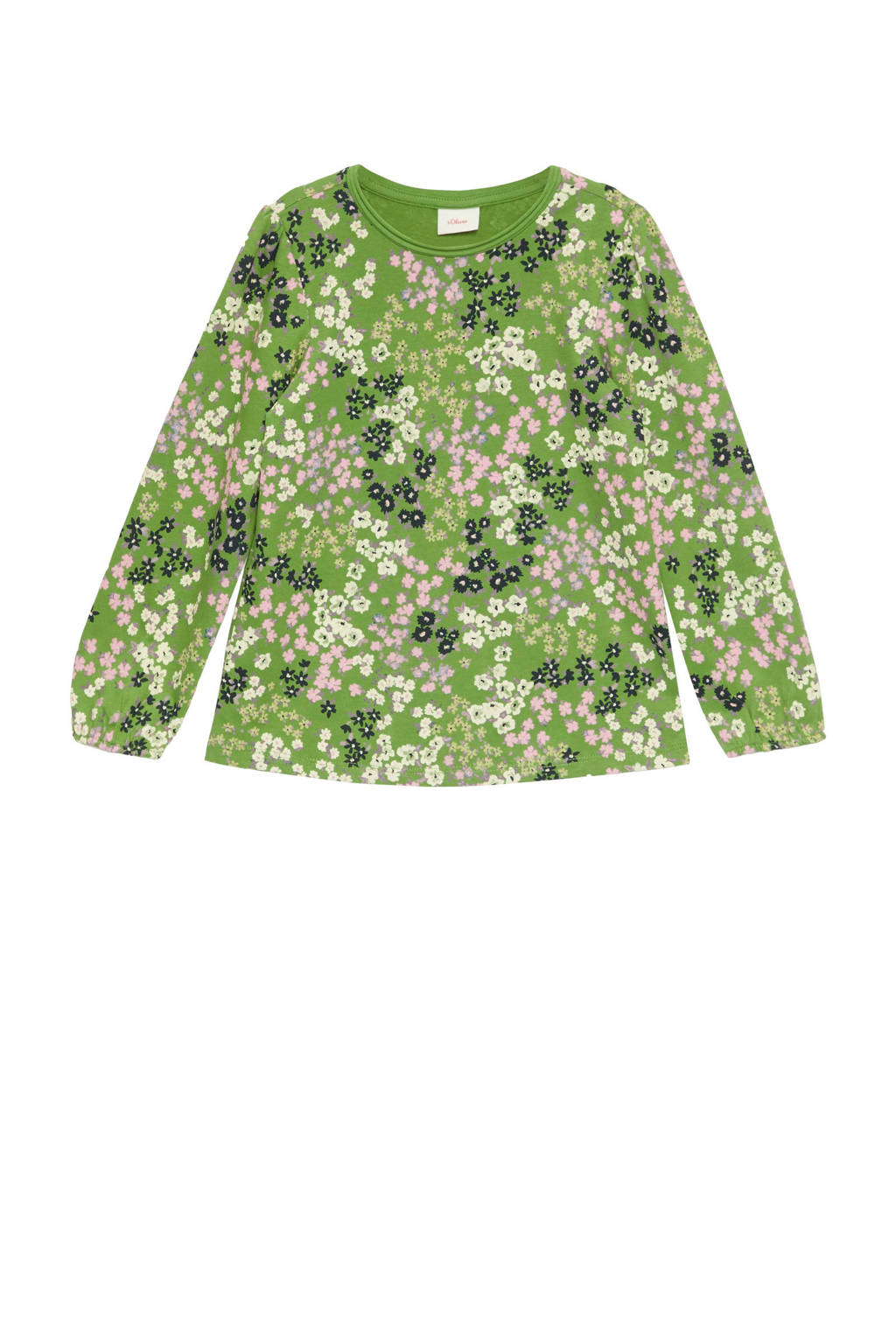 s.Oliver gebloemde longsleeve groen