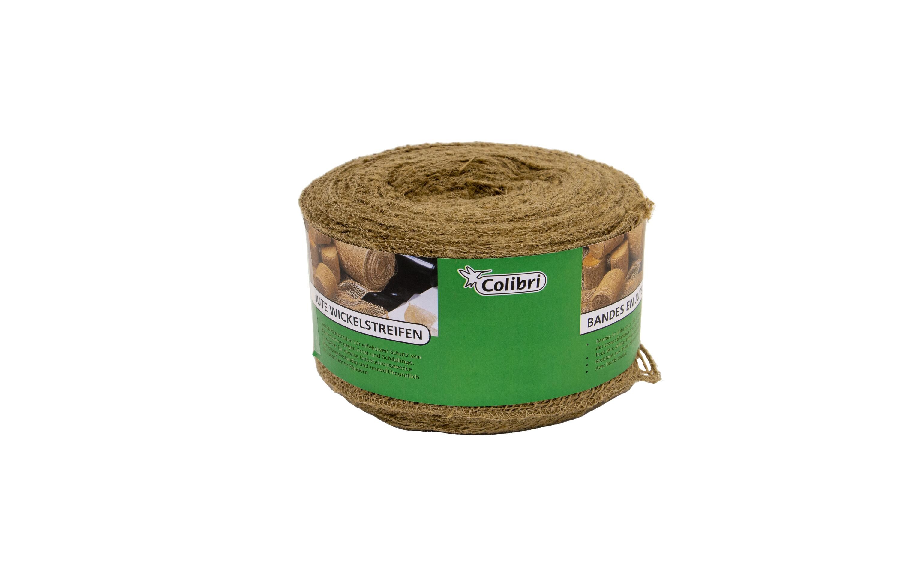 Wickelstreifen aus Jute, Natur, 230 g/m², 300 x 6 cmZum Schutz der Baumstämme vor Frost und Schädlingen