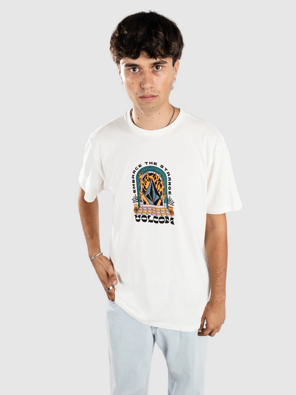 Volcom Scared Stone T-Shirt off white
