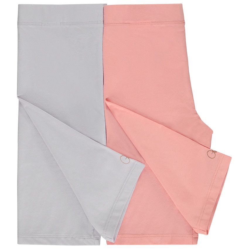 Lot de 2 cyclistes unis pour fille - Lilas