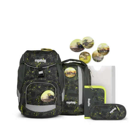 ergobag PACK Schulrucksack-Set - MähdreschBär, 6-teilig