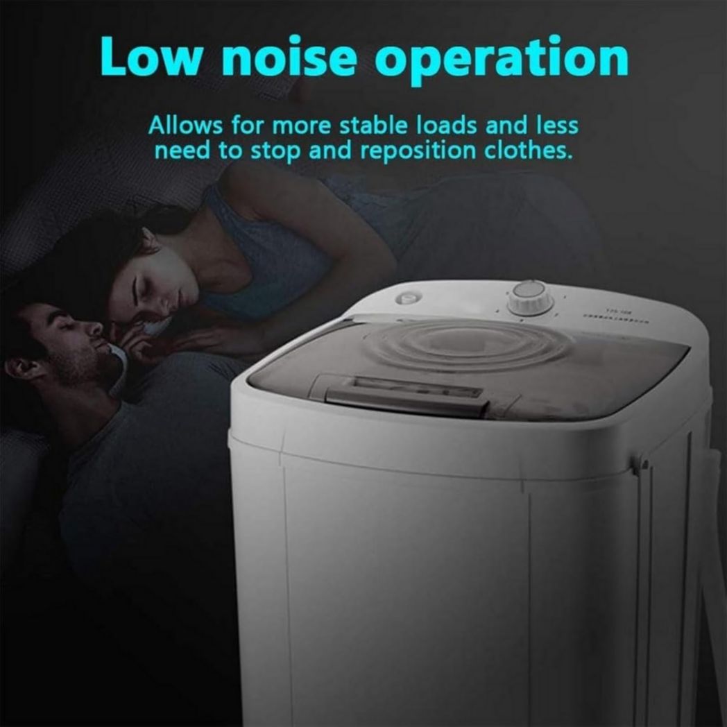Sèche-linge MGHRUE 10 kg, essoreuse à économie d'énergie, lumière bleue à 360°, sèche-linge portable 2800 tr/min, sèche-linge à ventilation par gravité
