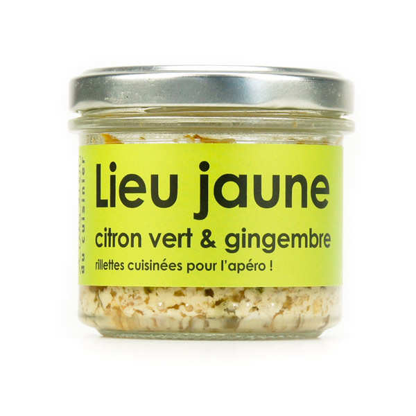 Lieu jaune au gingembre et citron vert – cuisiné, à tartiner