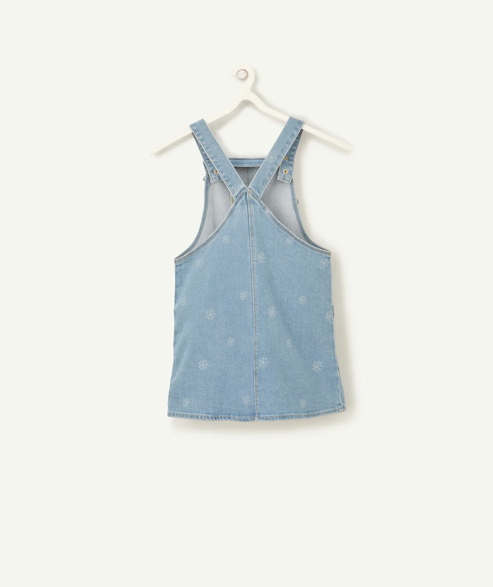 ROBE À BRETELLES FILLE EN DENIM BLEU LOW IMPACT