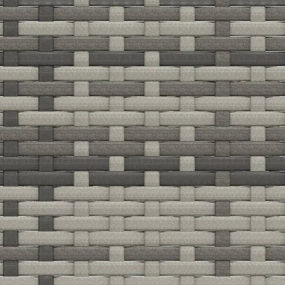 vidaXL - Loungeset - Grijs - Poly rattan - 2 stuks -Met kussens