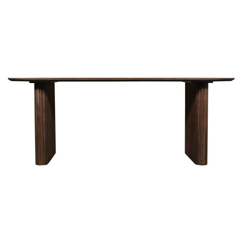 Eettafel Deens Ovaal - Donkerbruin Mangohout - 200x100x76cm - Juro