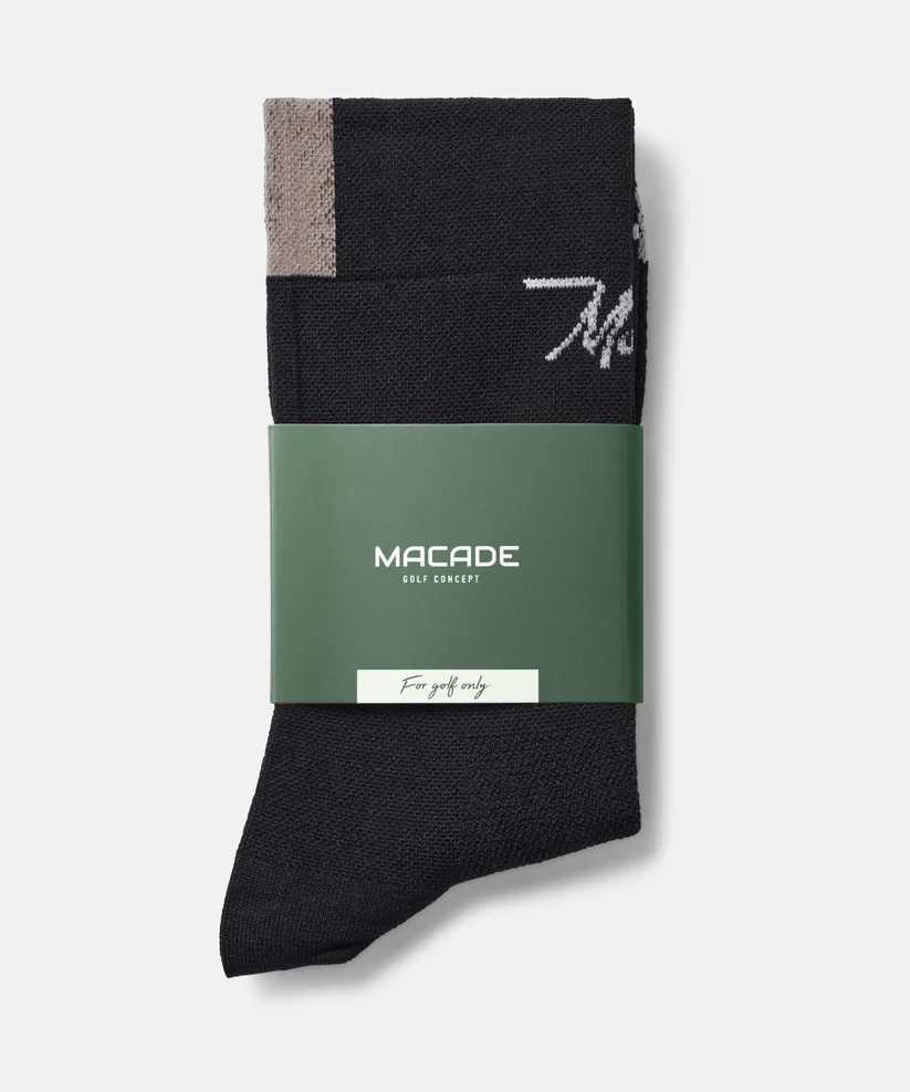 Macade Signature Crew Sock Womens Black