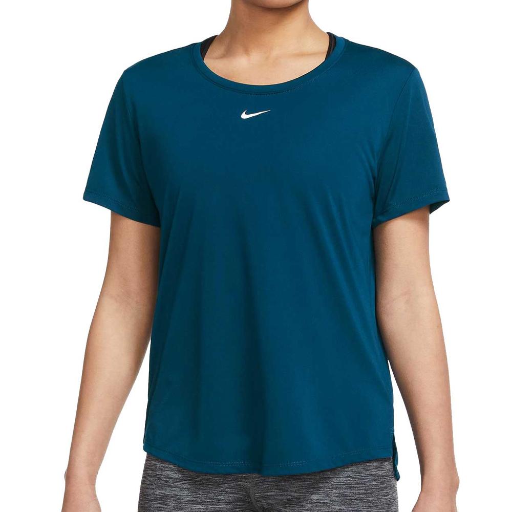 Nike T-shirt Bleu Femme Nike One Df
