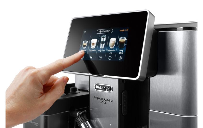 Kaffeevollautomat PrimaDonna Soul ECAM610.75.MB Metall<br>Vollautomat für Kaffee und Milchgetränke