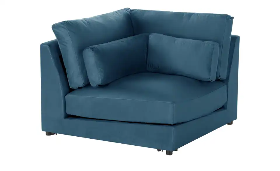 Element Branna Blau Samt Ecke