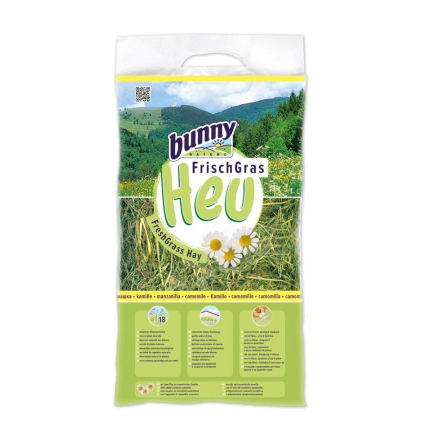 Feno de capim-elefante Bunny FrischGras com camomila para roedores