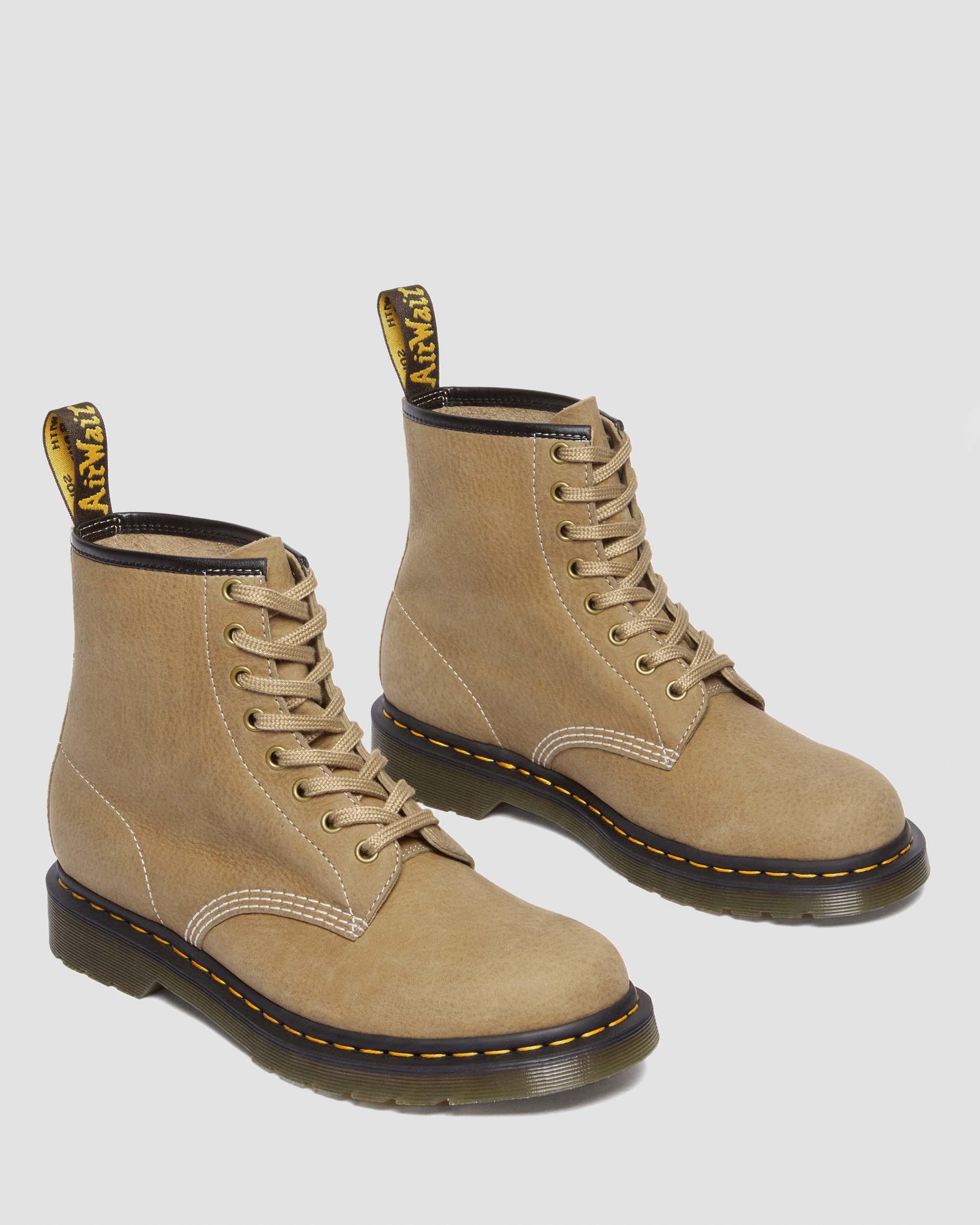 1460 Tumbled Nubuck Leather Lace Up Boots