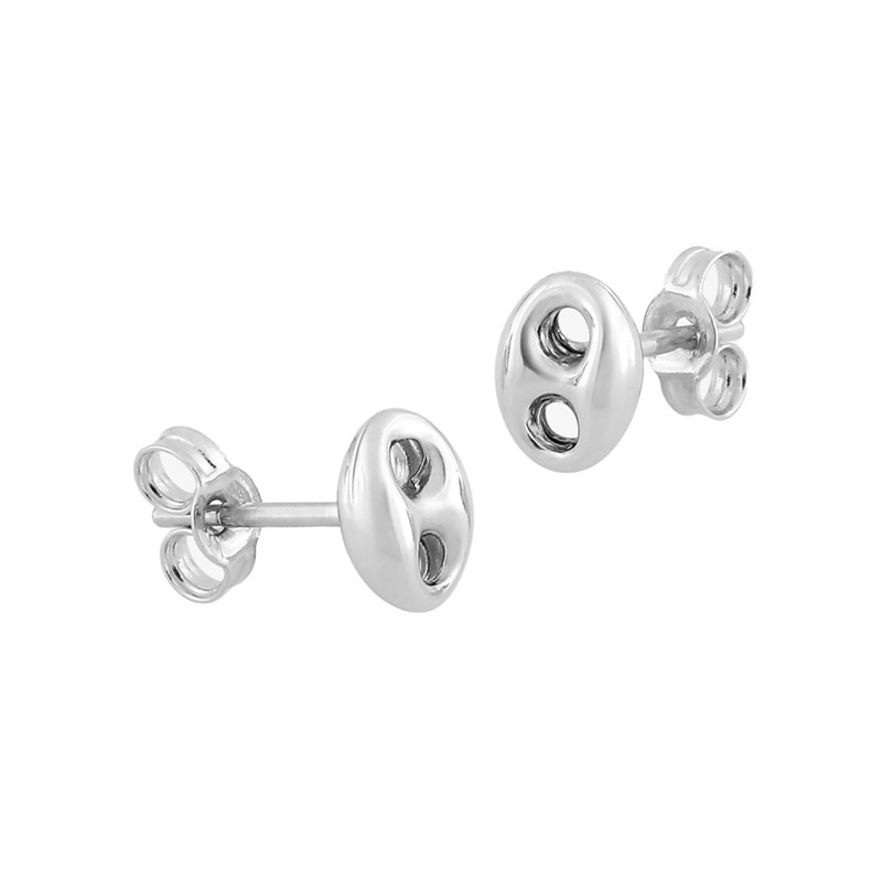 Boucles d'oreilles femme - Or 18 Carats - Grain de café