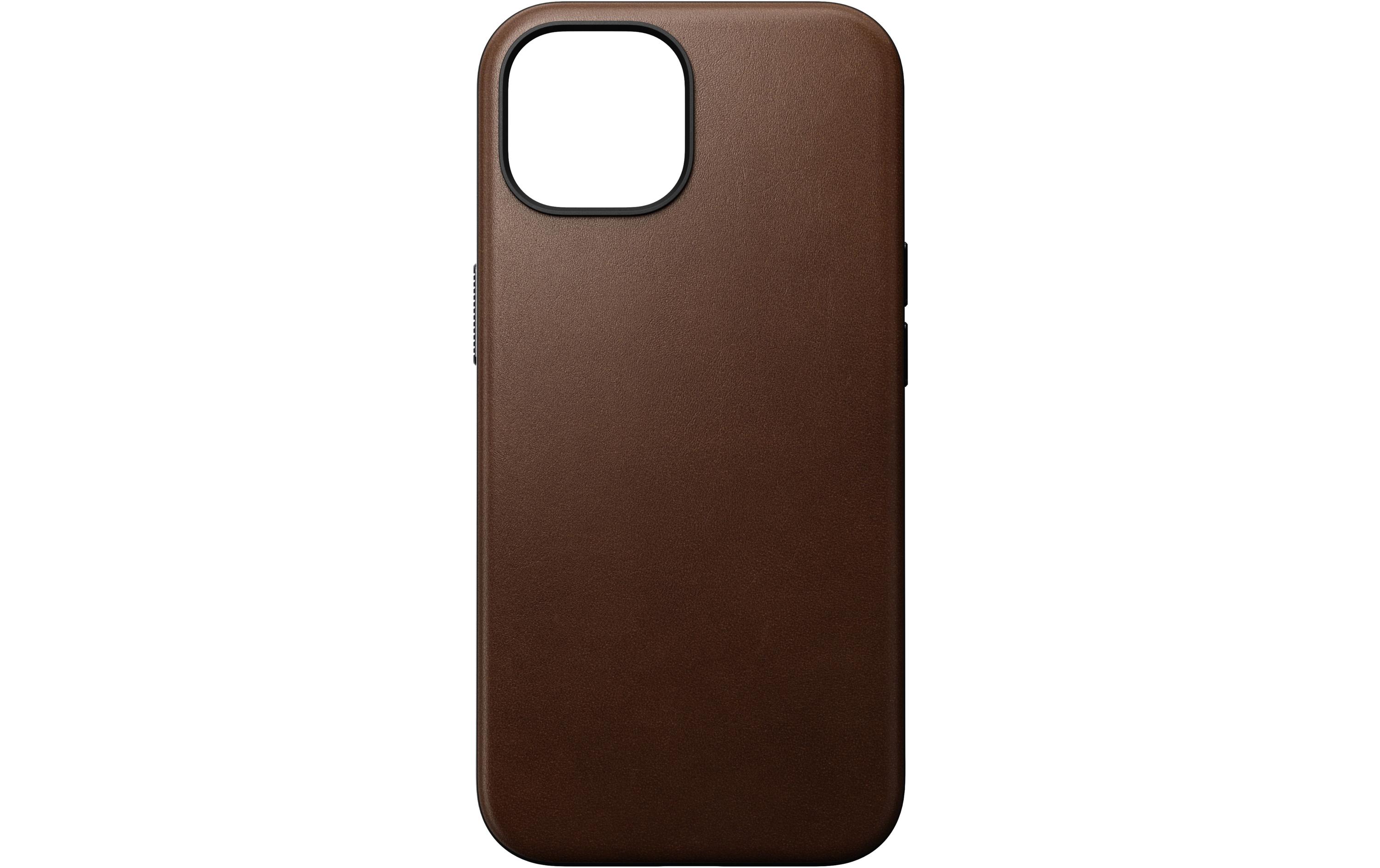 Back Cover Modern Leather iPhone 15 BraunModerne Schutzhülle aus Leder für das Apple iPhone 15