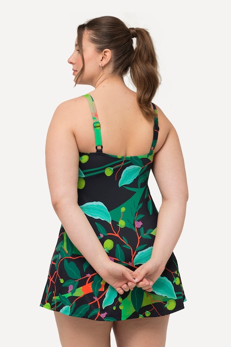 Badekleid, Blätter, herausnehmbare Softcups, recycelt