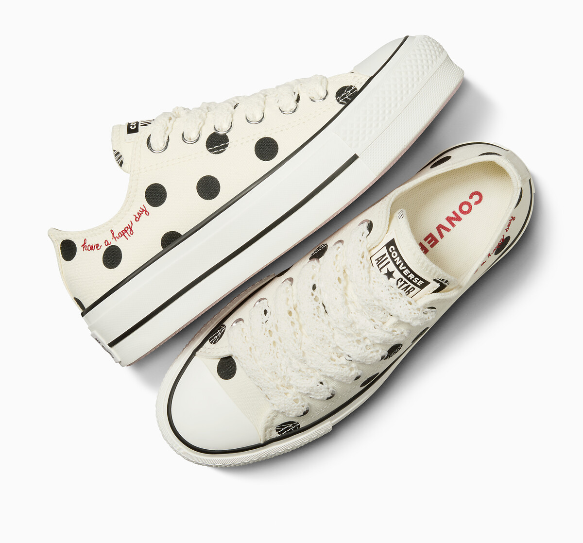 CONVERSE<br>Tênis All Star Lift Ox com Bolinhas